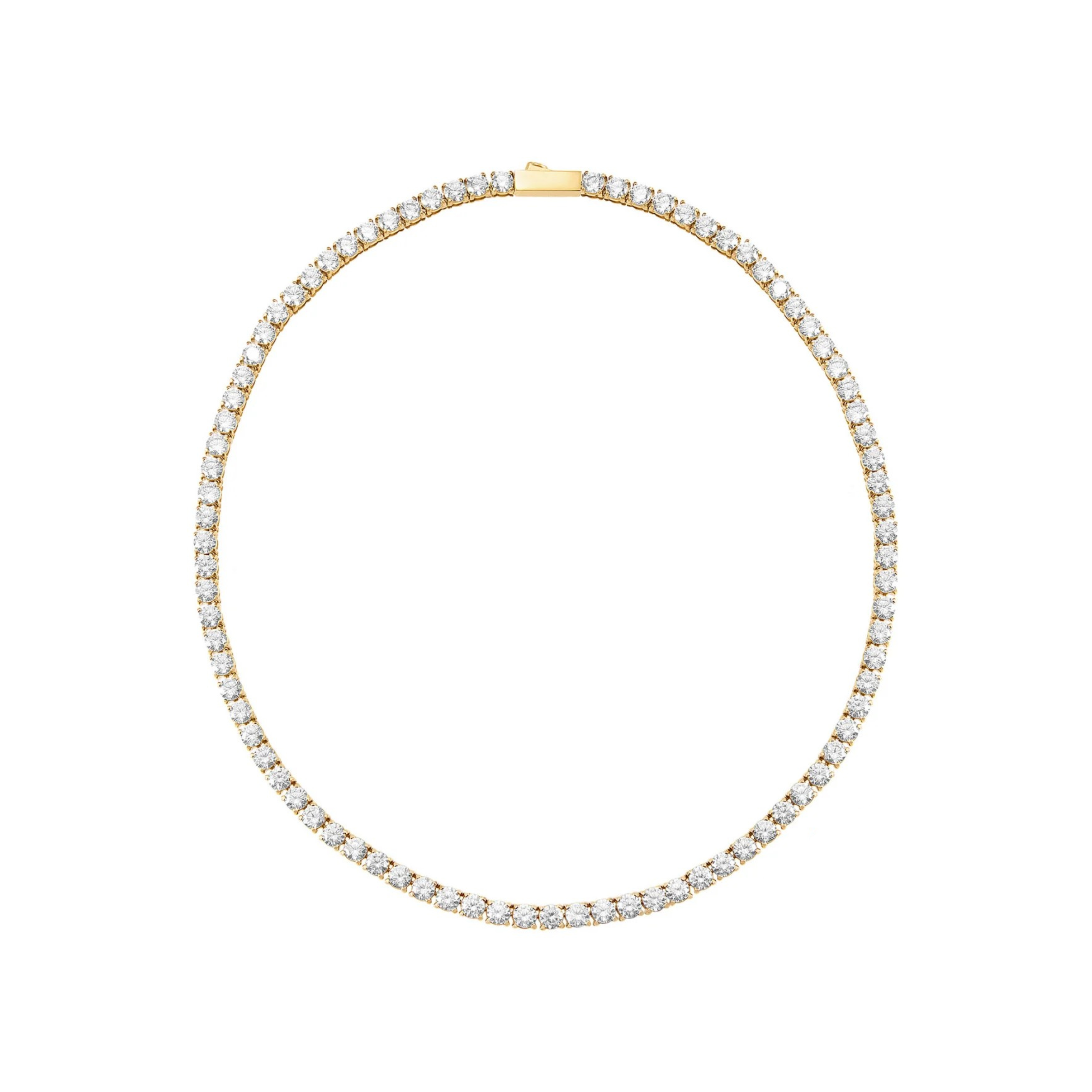 Colar Riviera Banhado em Ouro 18k