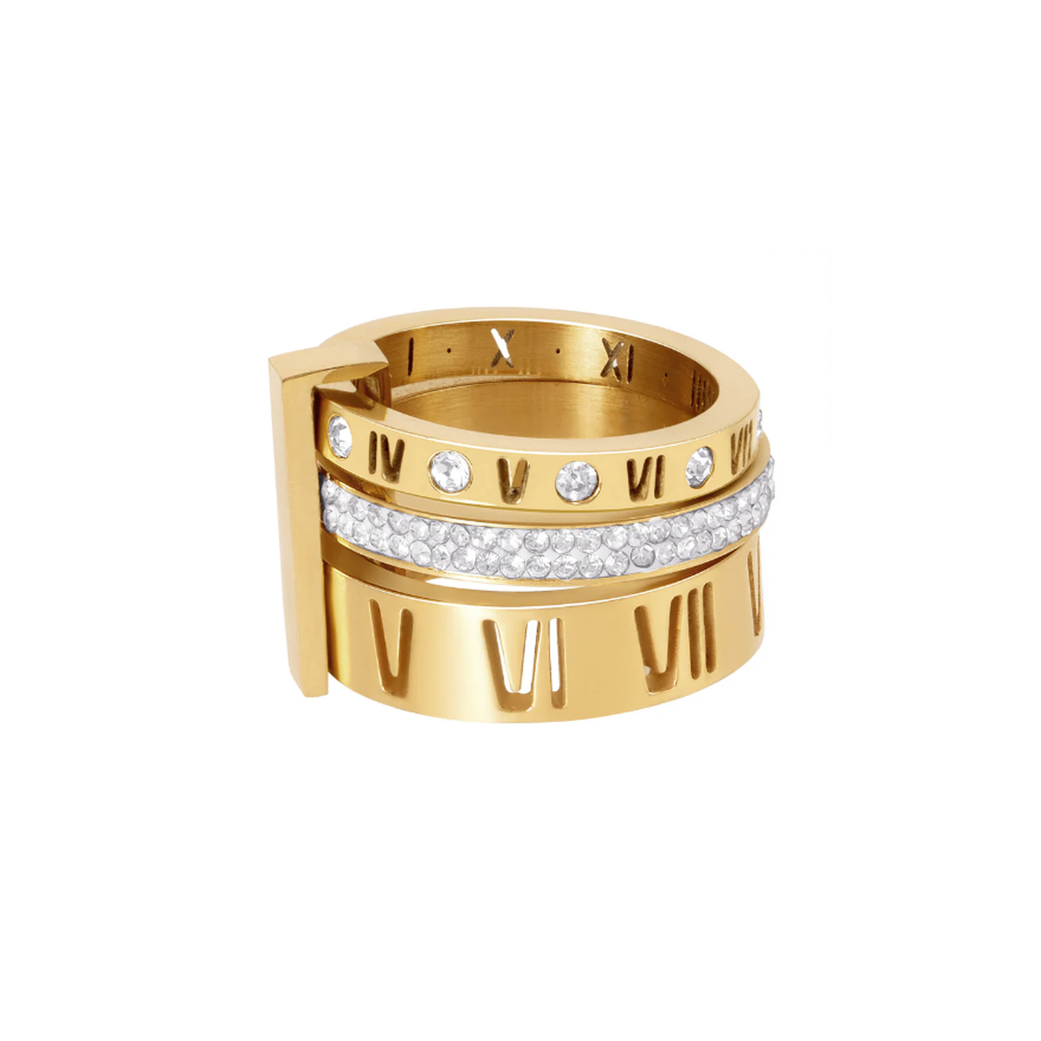 Anel Verona Banhado em Ouro 18k