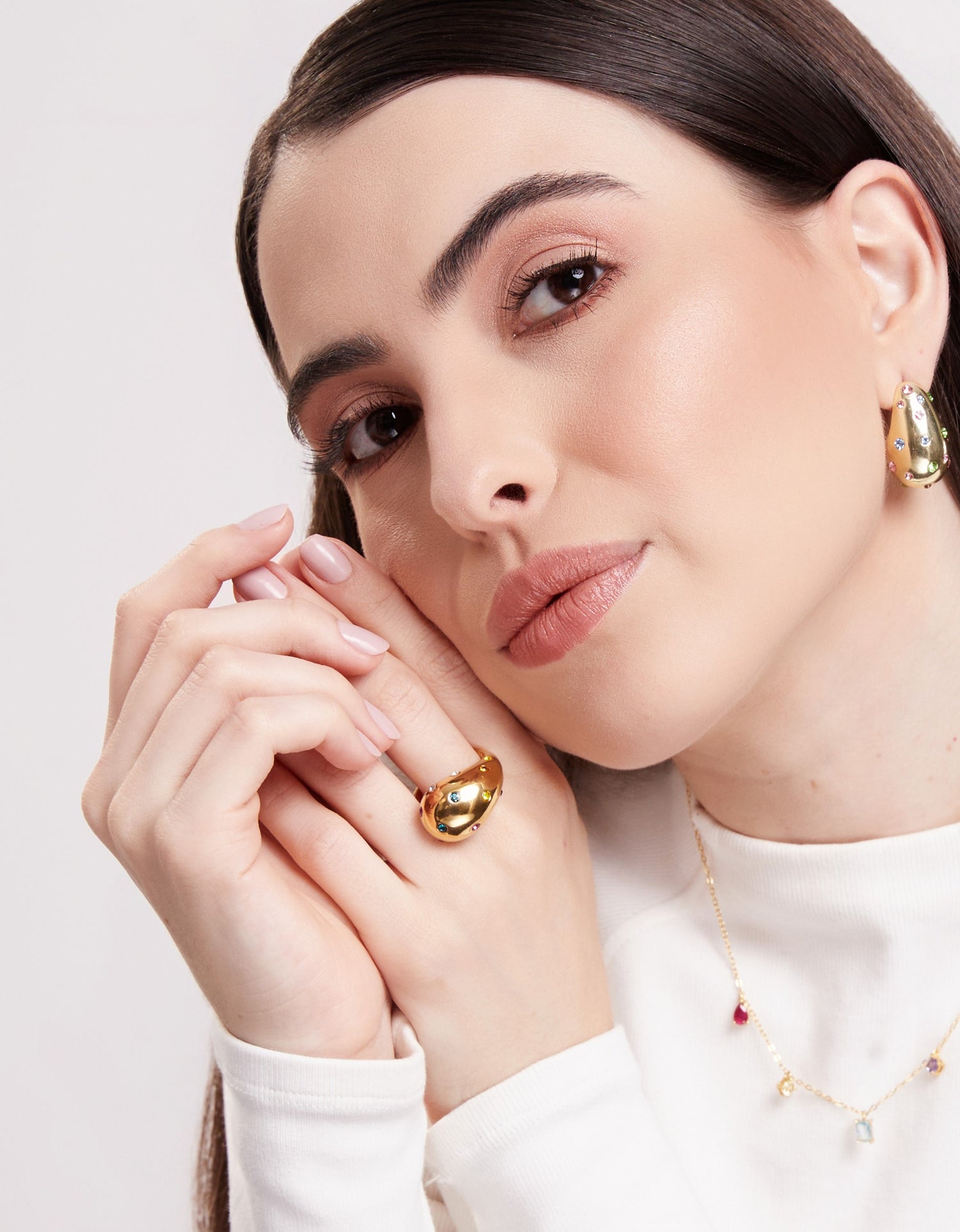 Anel Vibrance Banhado em Ouro 18k