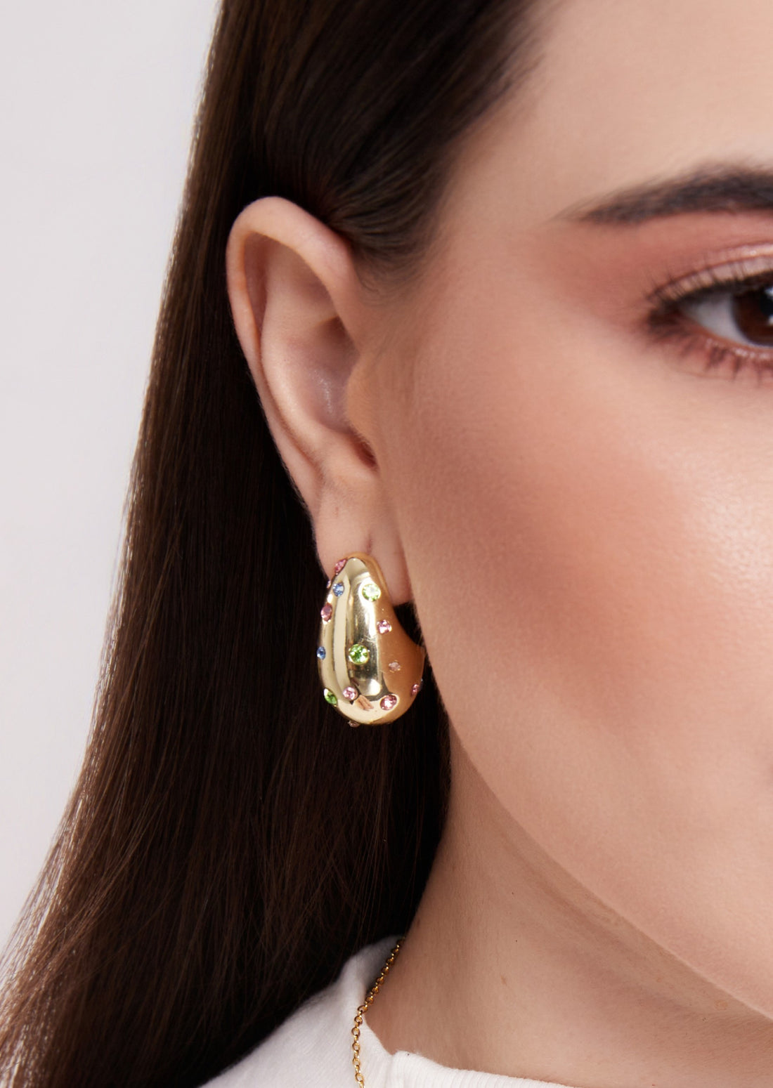 Brincos Vibrance Banhados em Ouro 18k