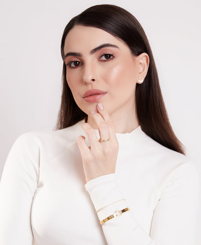 Bracelete Cisne Imperial Banhado em Ouro 18k