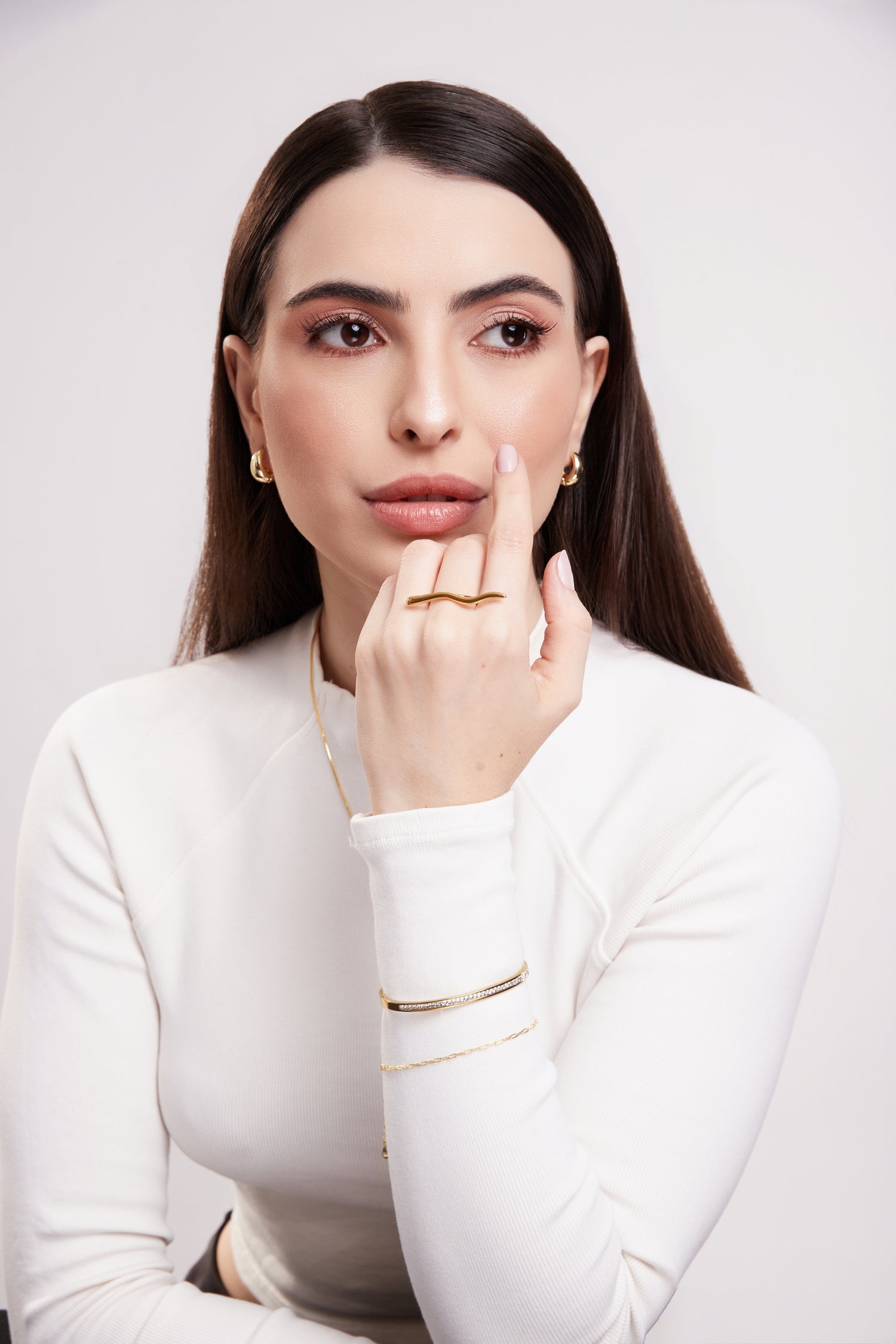 Anel Viena Banhado em Ouro 18K