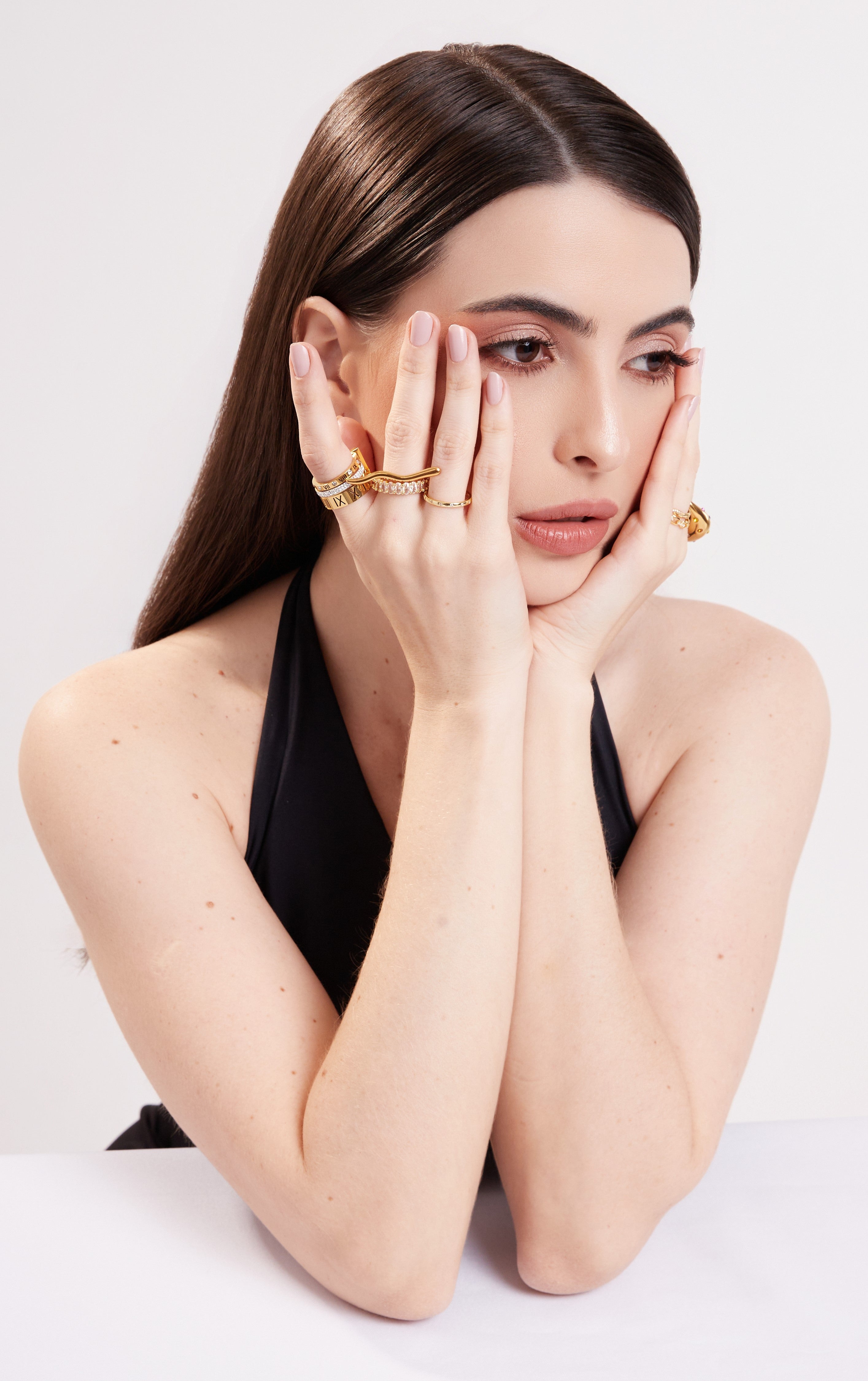 Anel Podence Banhado em Ouro 18K
