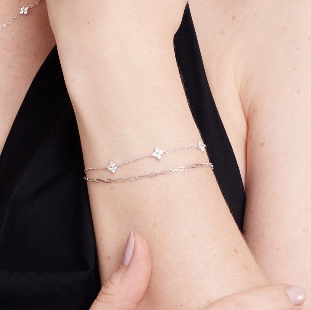 Pulseira Valência Banhada em Prata