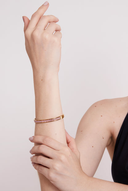 Bracelete Jasmine Rosé Banhado em Ouro 18k