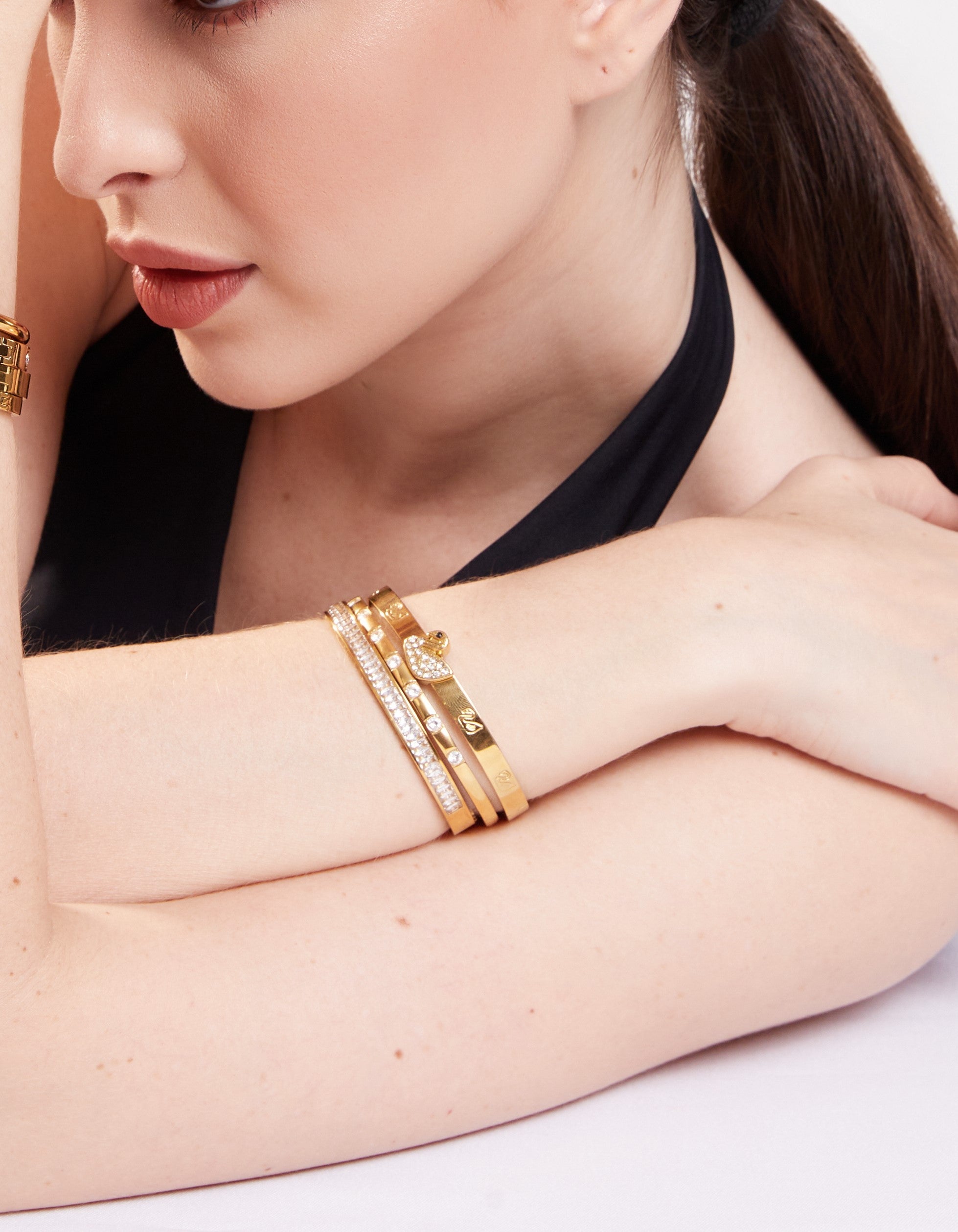 Bracelete Jasmine Banhado em Ouro 18k