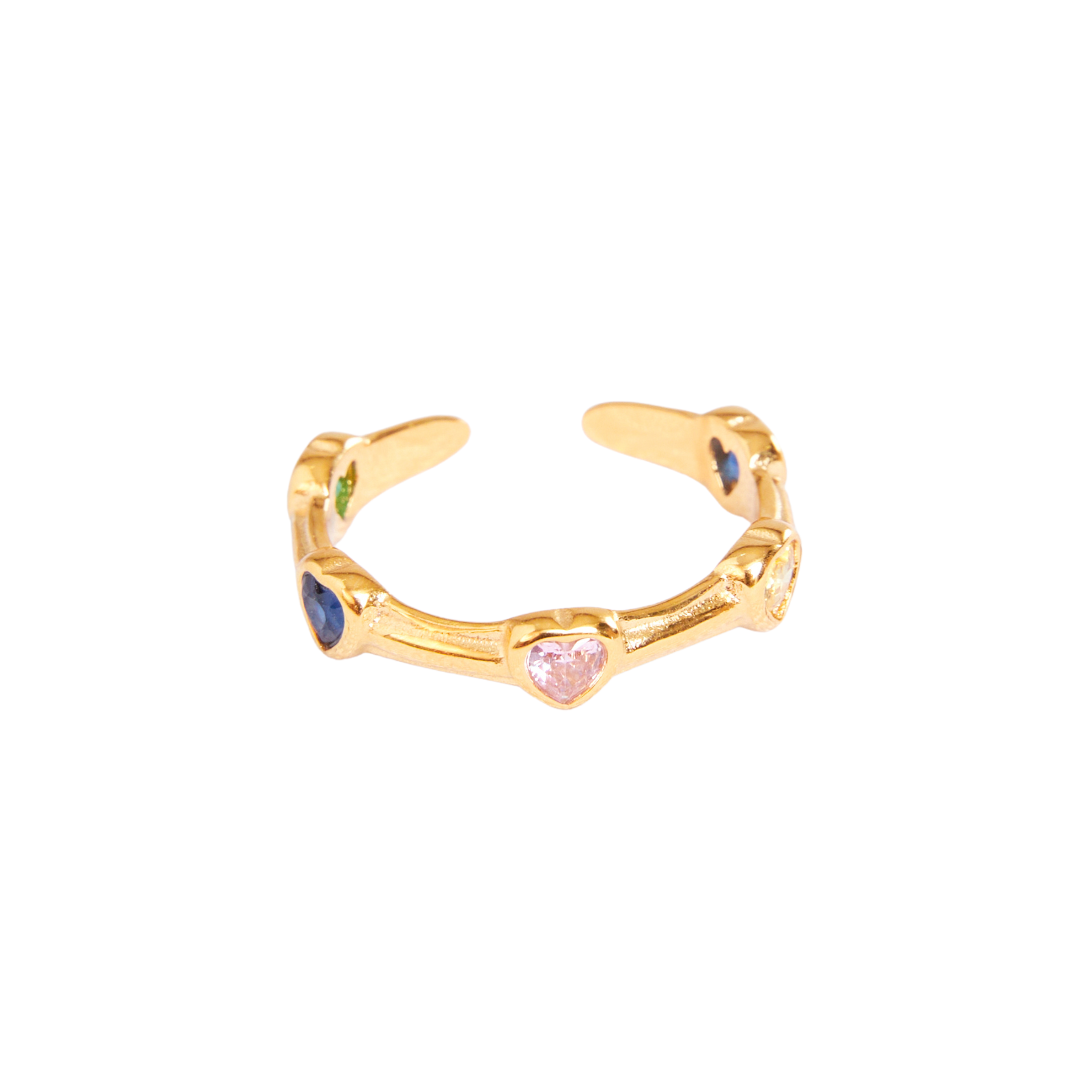 Anel Lunare Banhado em Ouro 18k