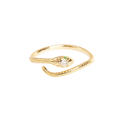 Anel Snake Banhado em Ouro 18k