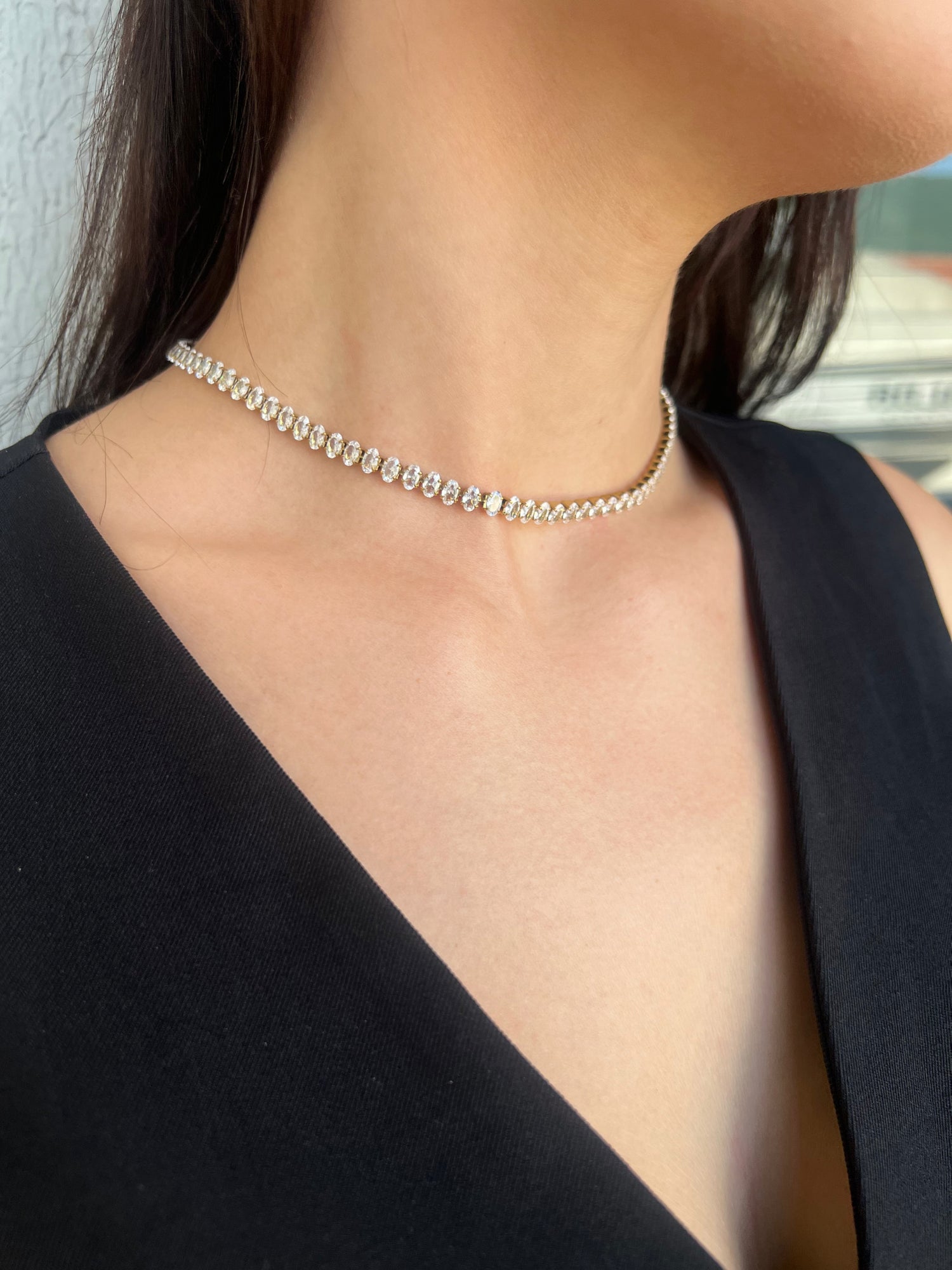 Colar Riviera Banhado em Ouro 18k
