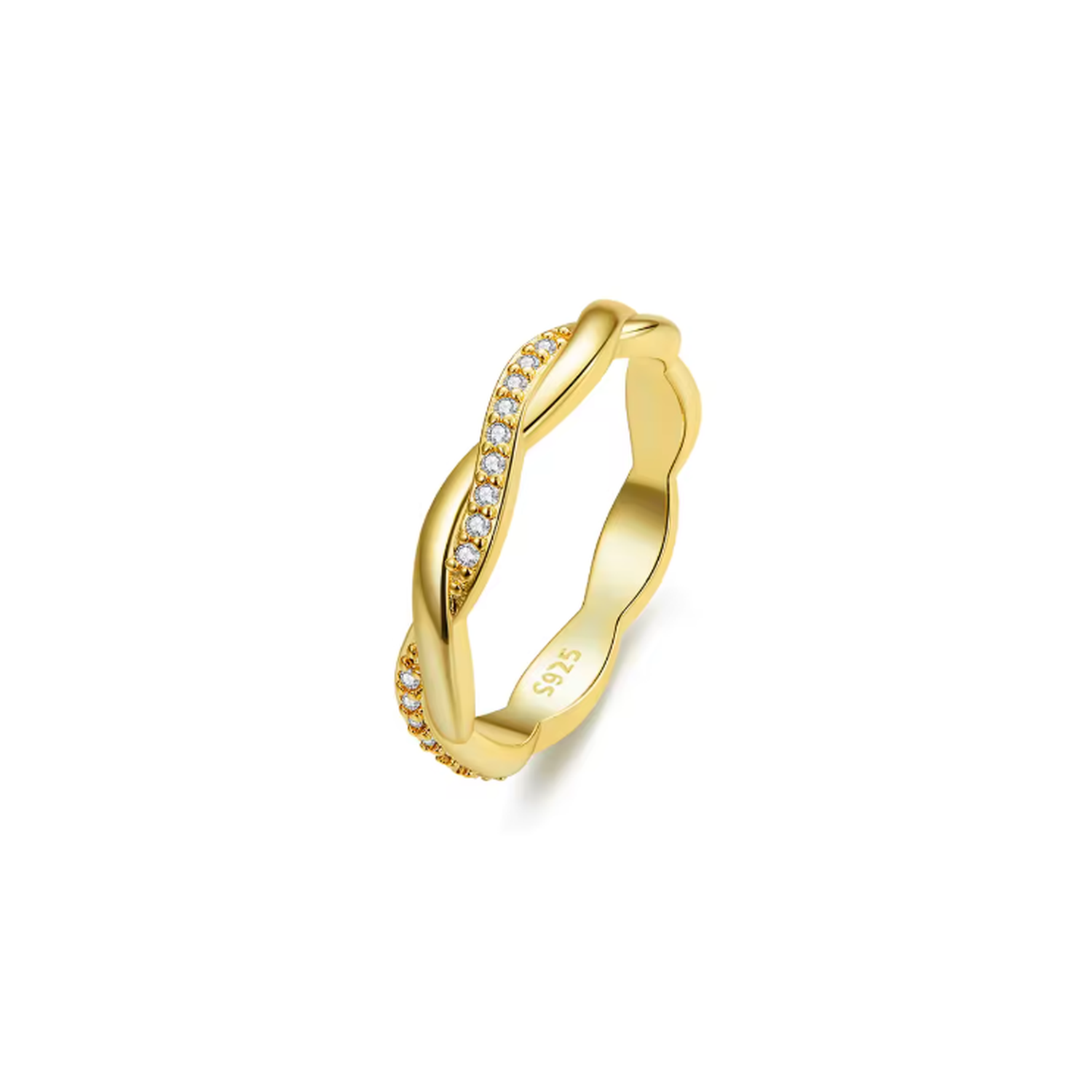 Anel Mônaco Banhado em Ouro 18k